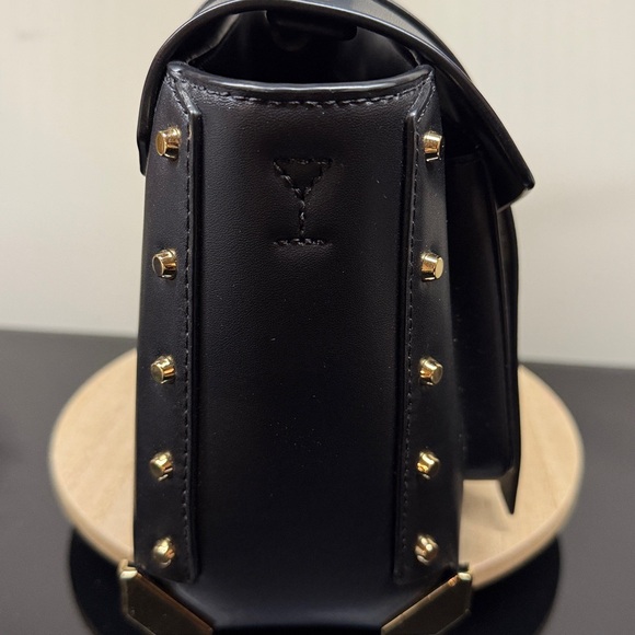 Michael Kors Black Satchel with Gold Accents - Picture 6 of 14